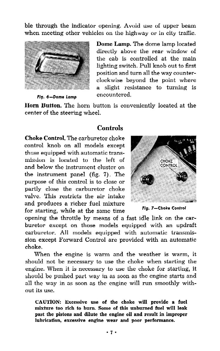 1956 Chevrolet Trucks Operators Manual Page 78